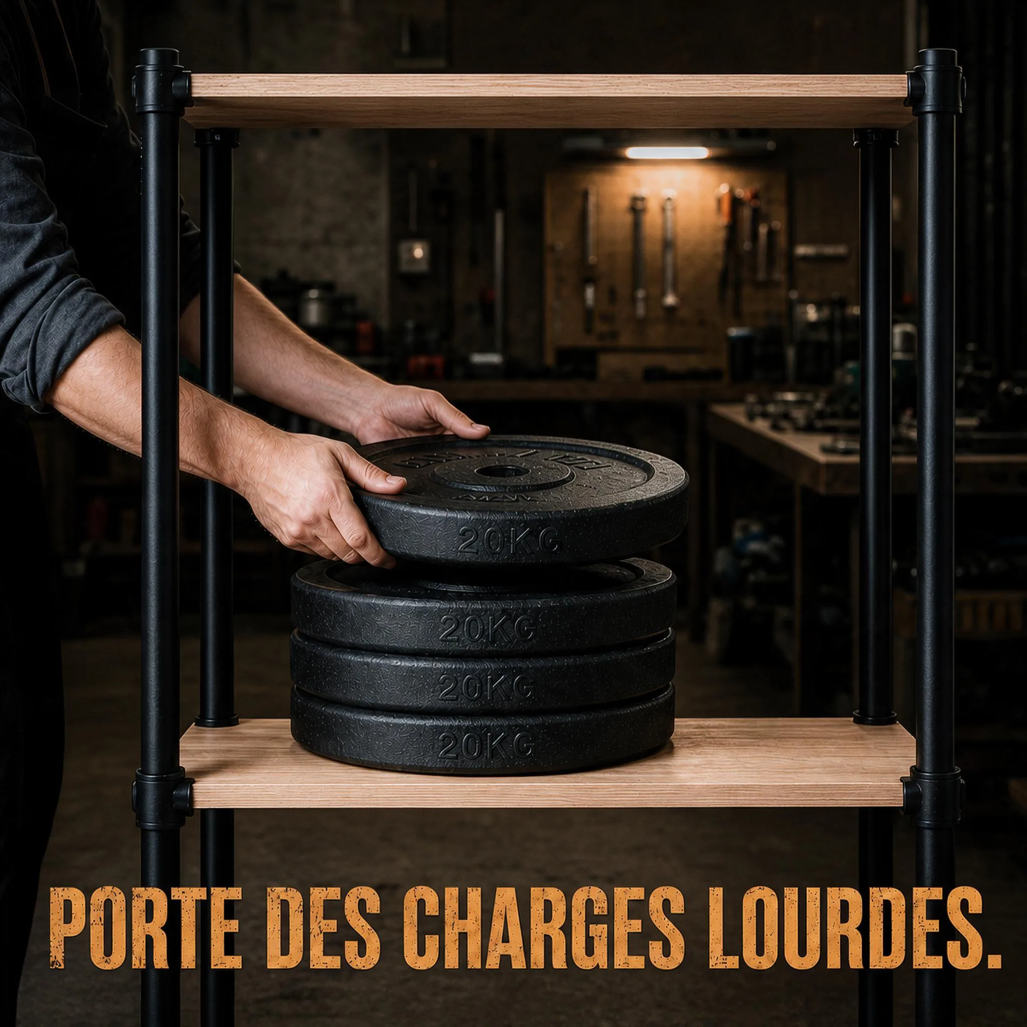 Un rayonnage léger et facile à déplacer